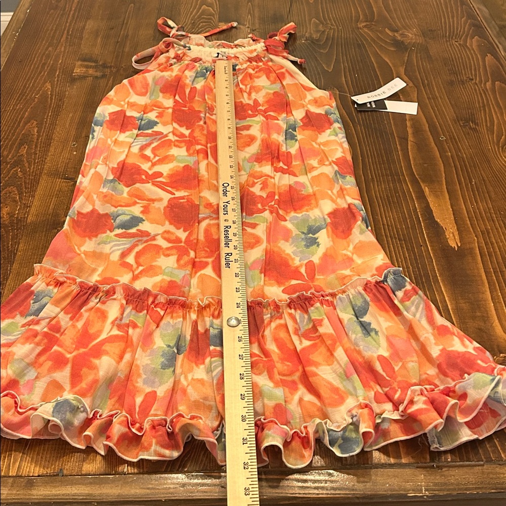 Robbie Bee Floral Midi Ruffle Bottom Dress - Picture 10 of 11